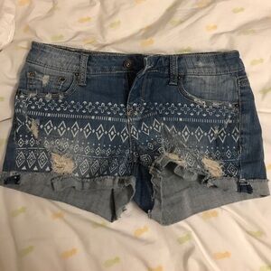ZCO printed jean shorts
